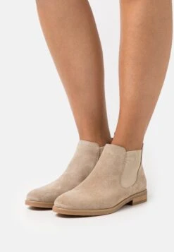 Pier One LEATHER - Ankle Boot - Beige