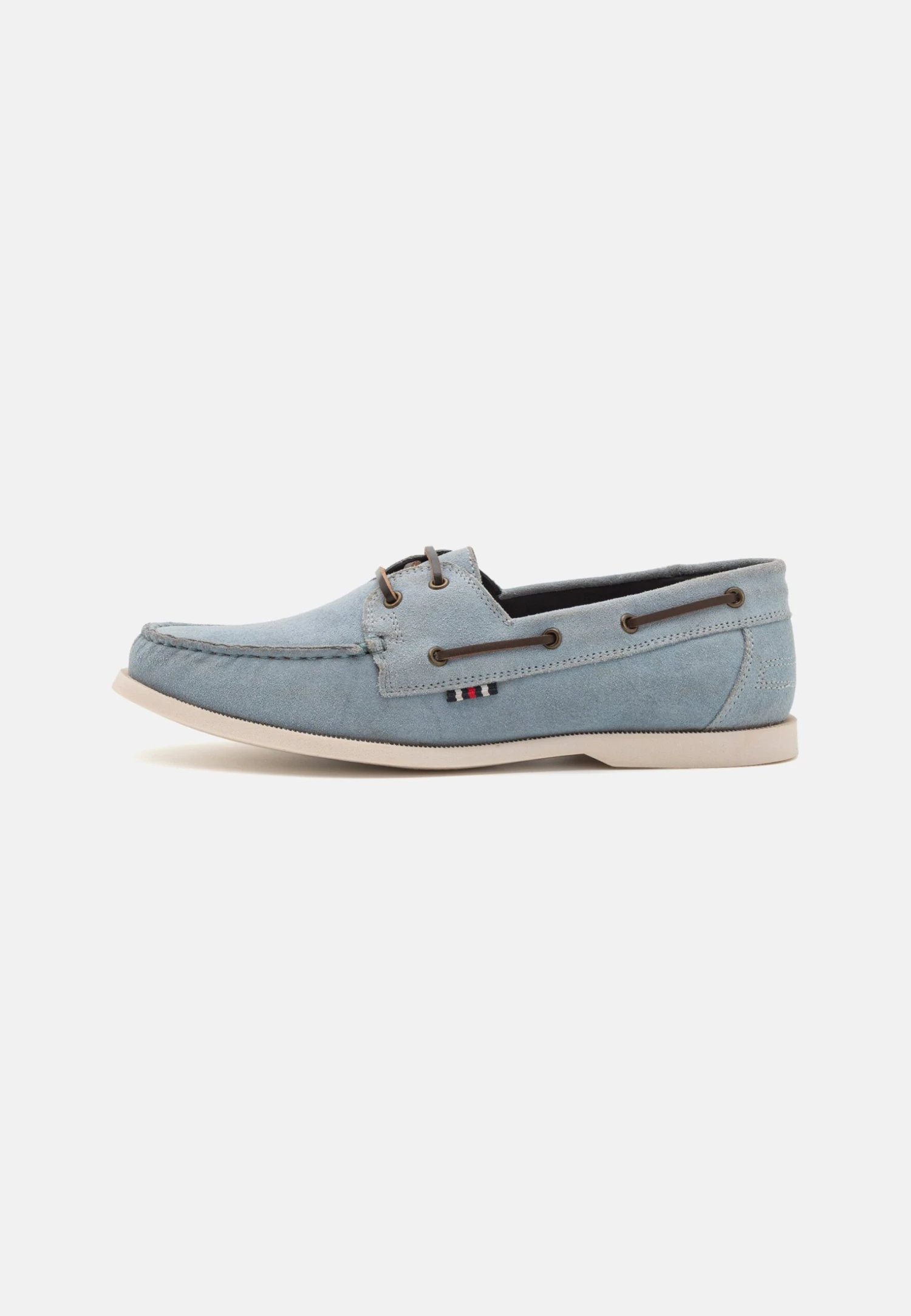 Pier One LEATHER UNISEX - Buty żeglarskie - Light Blue 3 Pier One LEATHER UNISEX - Buty żeglarskie - Light Blue
