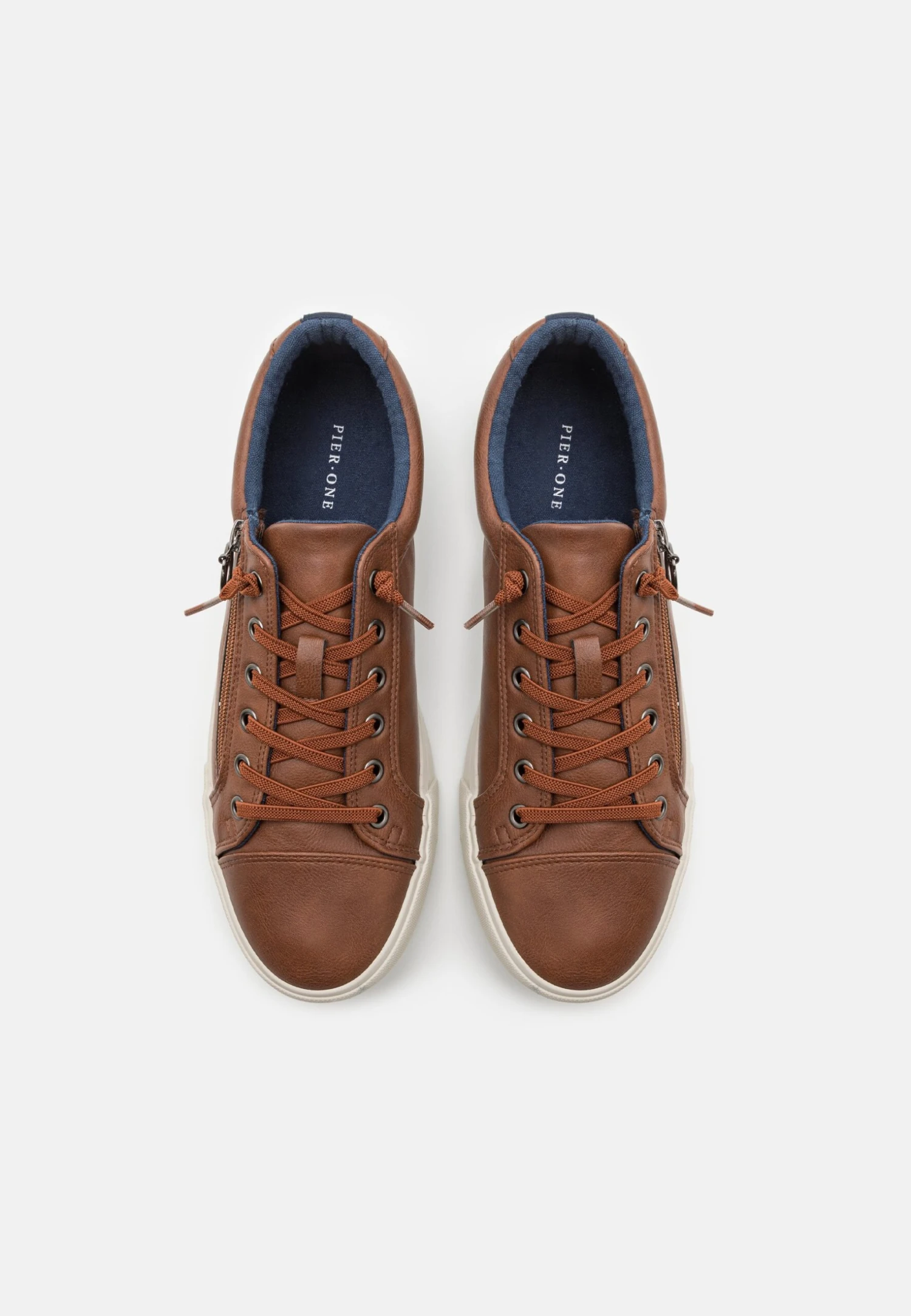 Pier One UNISEX - Sneakersy Niskie - Cognac 6 Pier One UNISEX - Sneakersy Niskie - Cognac - obrazek 4