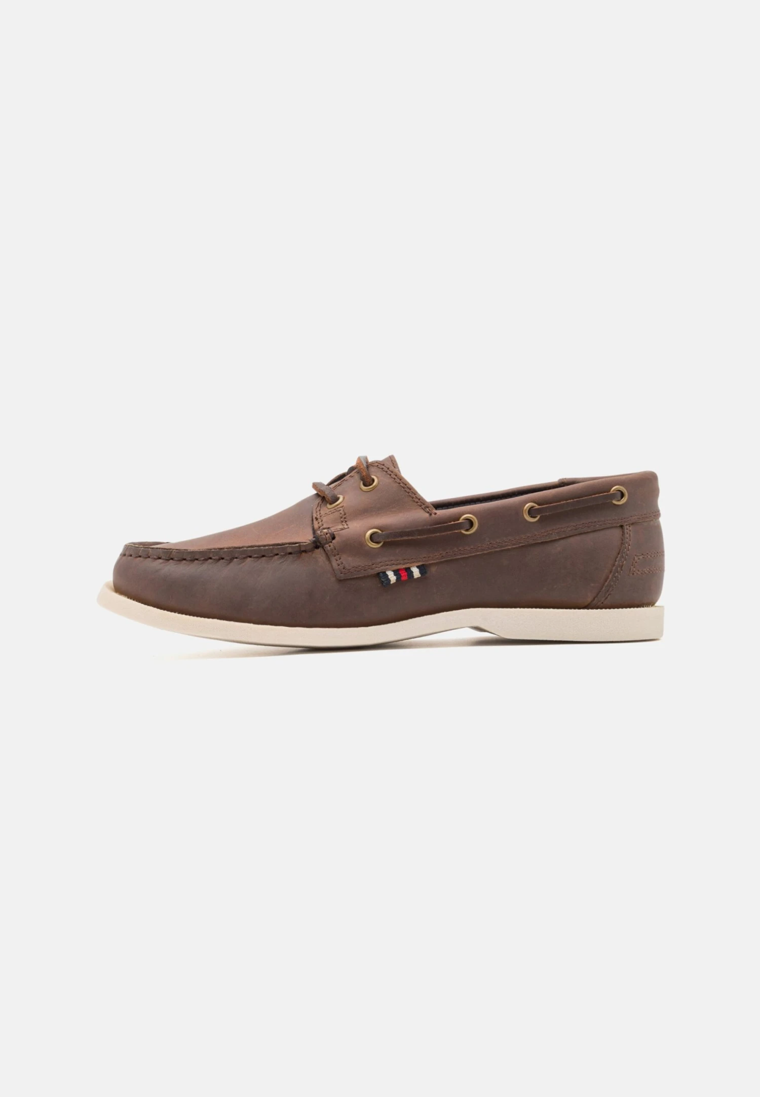 Pier One LEATHER UNISEX - Buty żeglarskie - Brown 3 Pier One LEATHER UNISEX - Buty żeglarskie - Brown