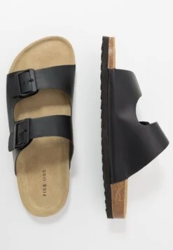 Pier One UNISEX - Kapcie - Black -Dyskont Obuwniczy a98de5f417bd4f57b176937b18a12ab7
