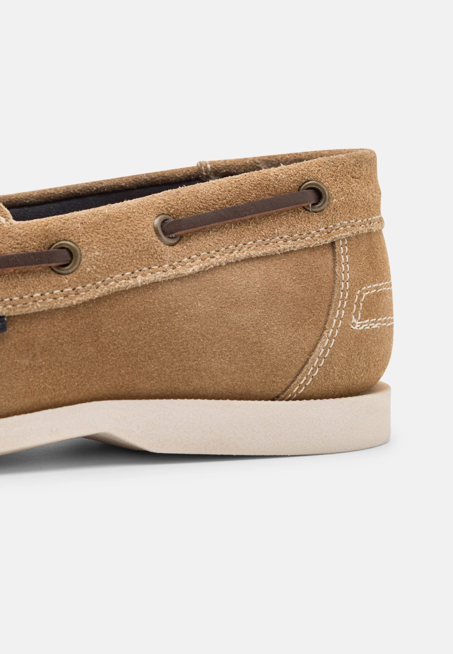 Pier One LEATHER UNISEX - Buty żeglarskie - Beige 7 Pier One LEATHER UNISEX - Buty żeglarskie - Beige - obrazek 5