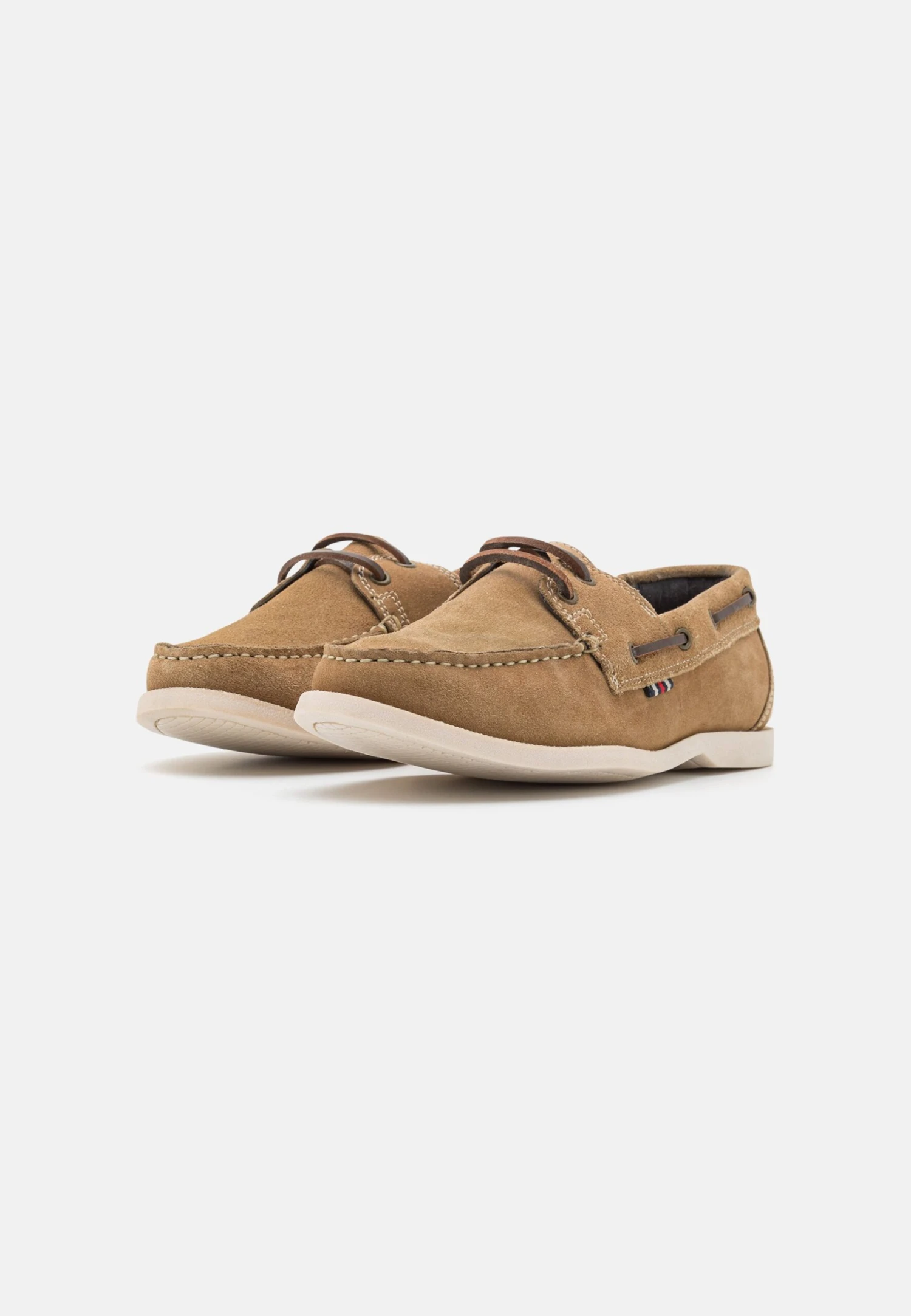 Pier One LEATHER UNISEX - Buty żeglarskie - Beige 3 Pier One LEATHER UNISEX - Buty żeglarskie - Beige