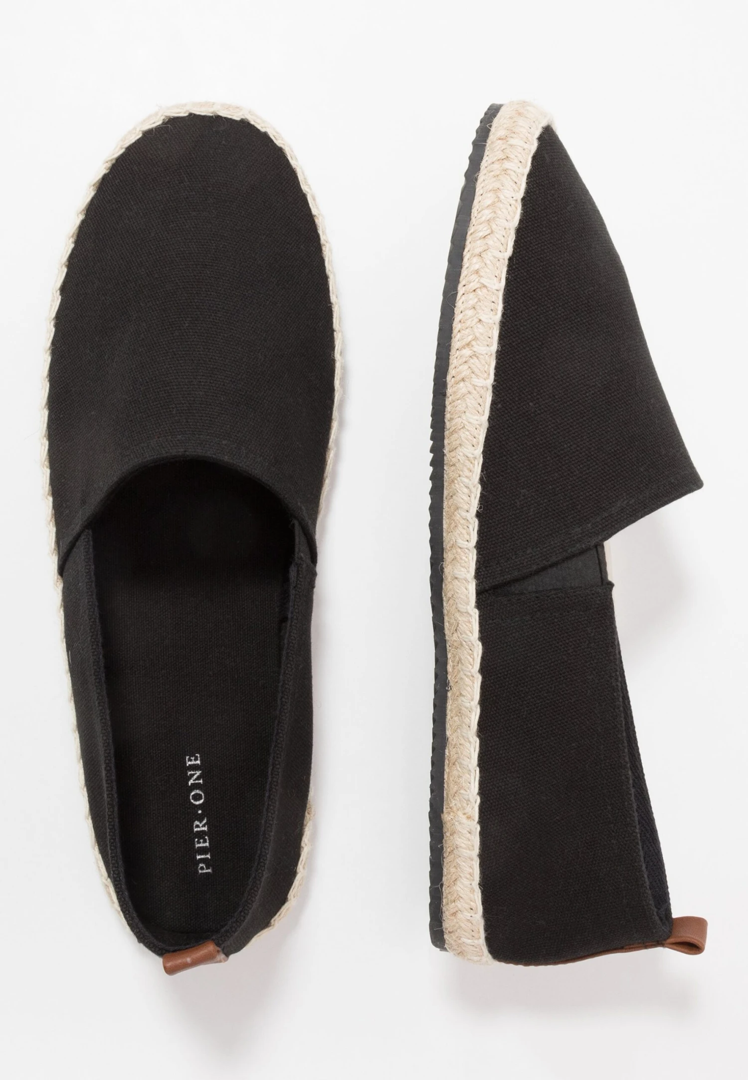 Pier One RENA ESPADRILLE UNISEX - Espadryle - Black 7 Pier One RENA ESPADRILLE UNISEX - Espadryle - Black - obrazek 5